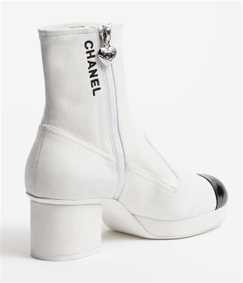 white and black chanel|black and white chanel boots.